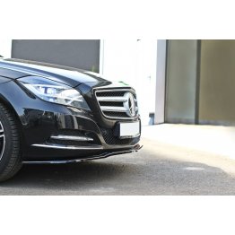 Накладка сплиттер на передний бампер на Mercedes CLS W218